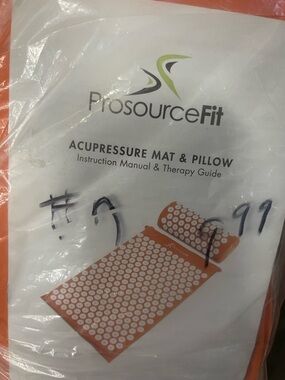 ProsourceFit Acupressure Mat & Pillow Set - Orange